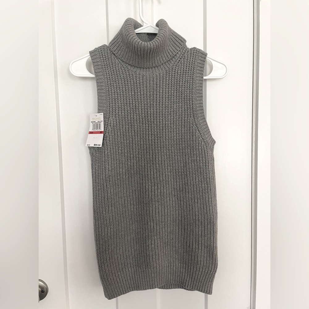 Michael Kors Turtle Neck Sleeveless Sweater NWT SZ. XS